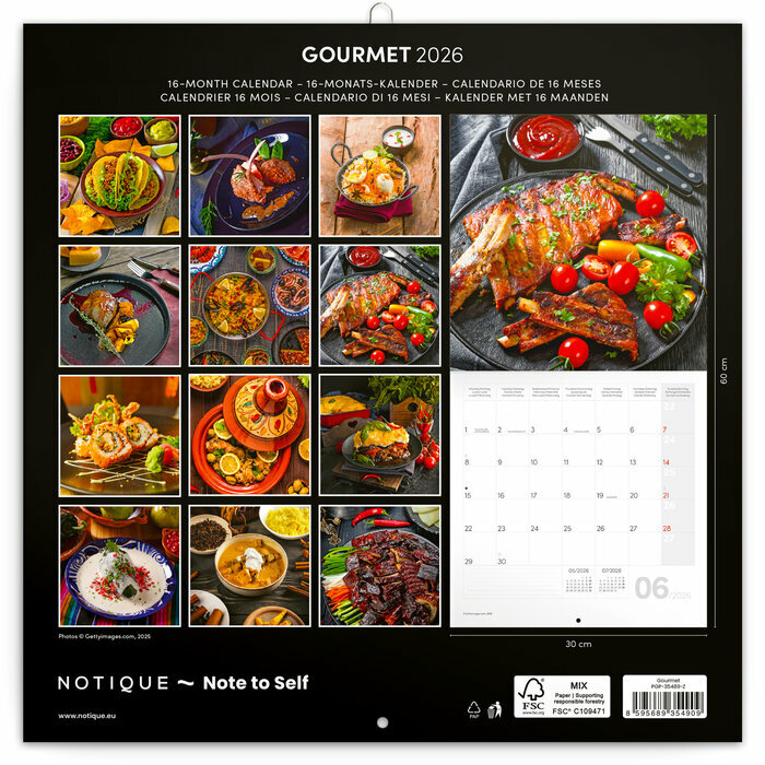 Calendrier 2026 Cuisine et Saveurs du Monde