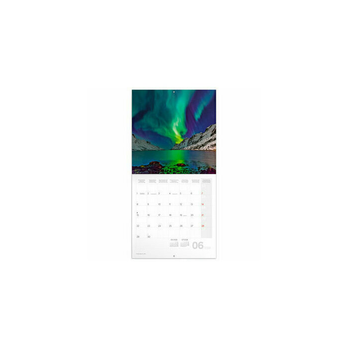 Calendrier 2026 Aurores Boréales Célestes