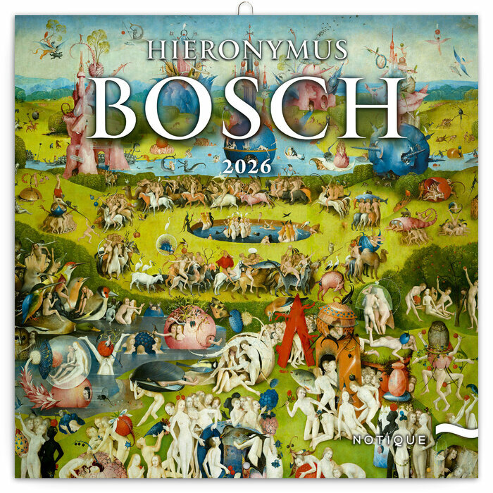 Calendrier 2026 mural Art Hieronymus Bosch