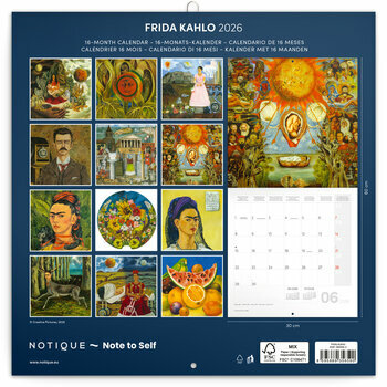 Calendrier 2026 Art Frida Kahlo Calendrier 2026 Art Frida Kahlo
