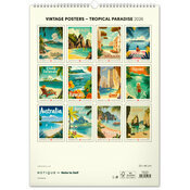 Maxi Calendrier spiral Affiches Vintage Paradis Tropical