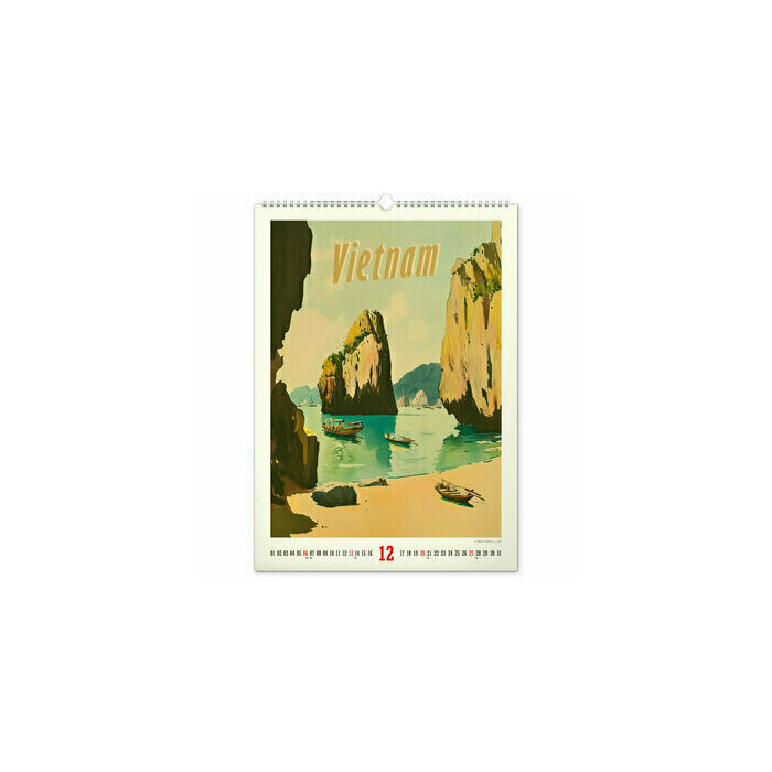 Maxi Calendrier papier Affiches Vintage Paradis Tropical