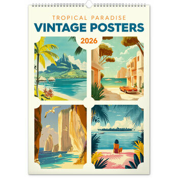 Maxi Calendrier 2026 Affiches Vintage Paradis Tropical Maxi Calendrier 2026 Affiches Vintage Paradis Tropical