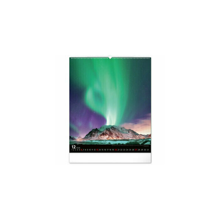 Maxi Calendrier mural spirale 2026 Beautés des Paysages et Energie 