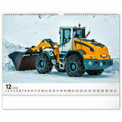 Maxi Calendrier papier spirale 2026 Gros Engins Chantiers