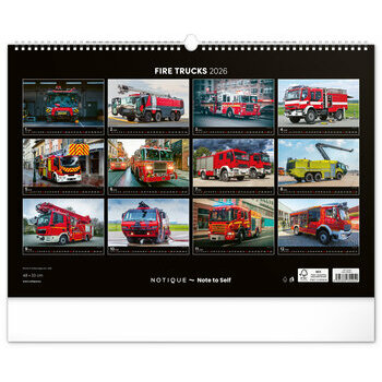 Maxi Calendrier 2026 Camions de Pompiers