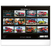 Maxi Calendrier papier 2026 Camions de Pompiers