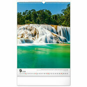 Maxi Calendrier spiral 2026 Paysages Cascades