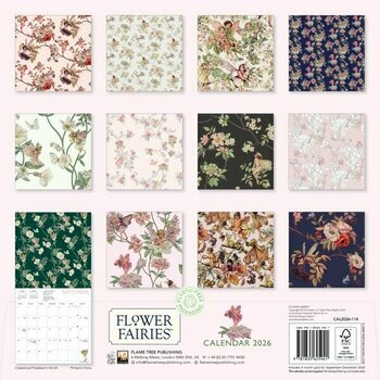 Calendrier 2026 Fées et Motifs Floraux