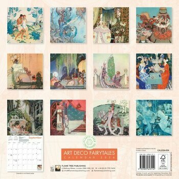 Calendrier 2026 Art Déco Monde des Fées 