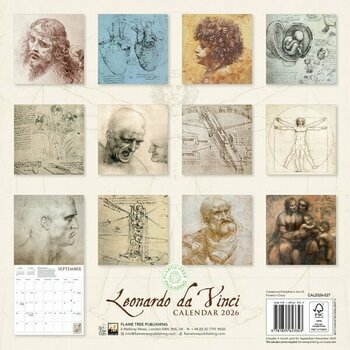 Calendrier 2026 Art et Architecture Leonard de Vinci Calendrier 2026 Art et Architecture Leonard de Vinci