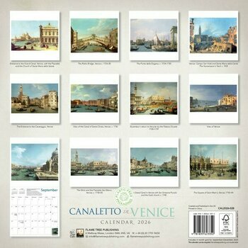 Calendrier 2026 Venise par Canaletto