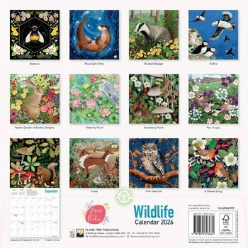 Calendrier 2026 Animaux Art Bex Parkin