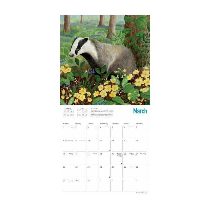 Calendrier 2026 Animaux Art Bex Parkin
