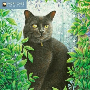 Mini Calendrier 2026 Chats dans l'art Dessins Ivory