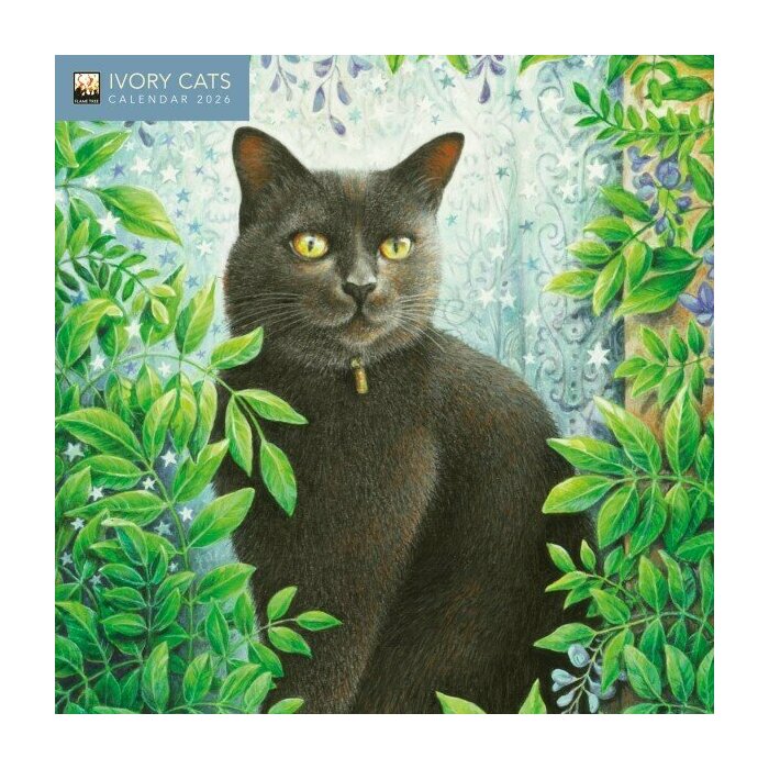Mini Calendrier 2026 Chats dans l'art Dessins Ivory