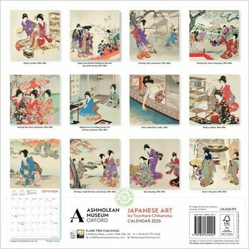 Calendrier 2026 Art Japonais Toyohara Chikanobu