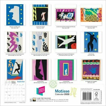 Calendrier 2026 Art Henri Matisse Jazz Calendrier 2026 Art Henri Matisse Jazz
