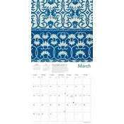 Calendrier papier 2026 Art Motifs Bleus