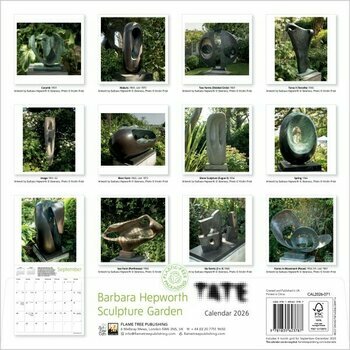 Calendrier 2026 Sculptures Barbara Hepworth