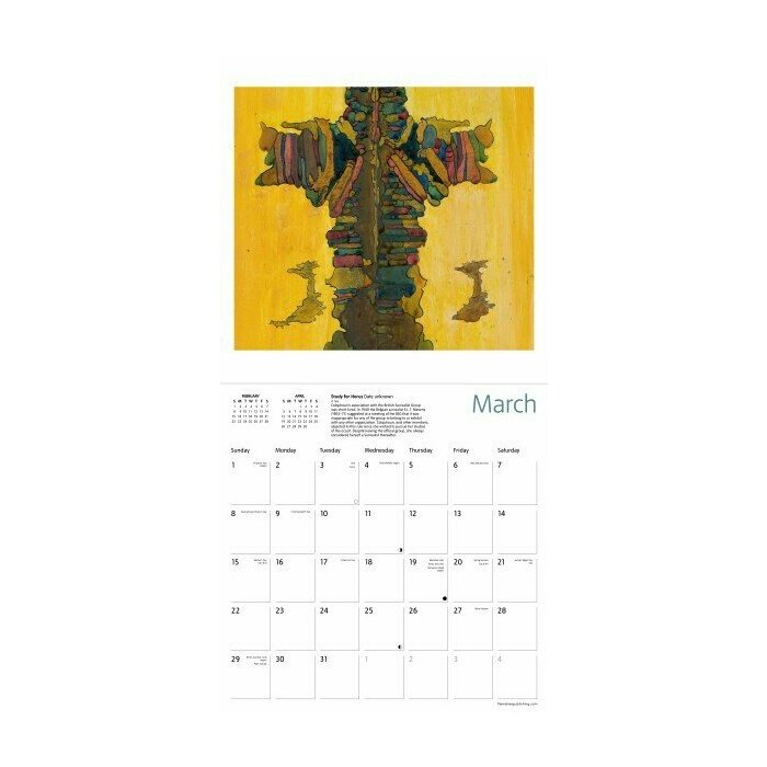 Calendrier papier 2026 Art Ithell Colquhoun