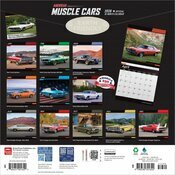 Calendrier Mural 2026 Voitures Américaines Rêve Musclées Racées