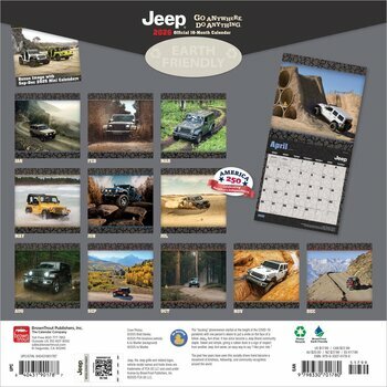 Calendrier 2026 Véhicule Tout-Terrain Jeep