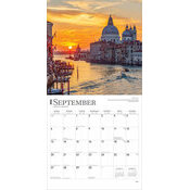  Calendrier Mural 2026 Italie Venise Rome Lac Côme