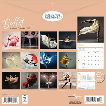 Calendrier 2026 Art de la Danse Classique Danseuse