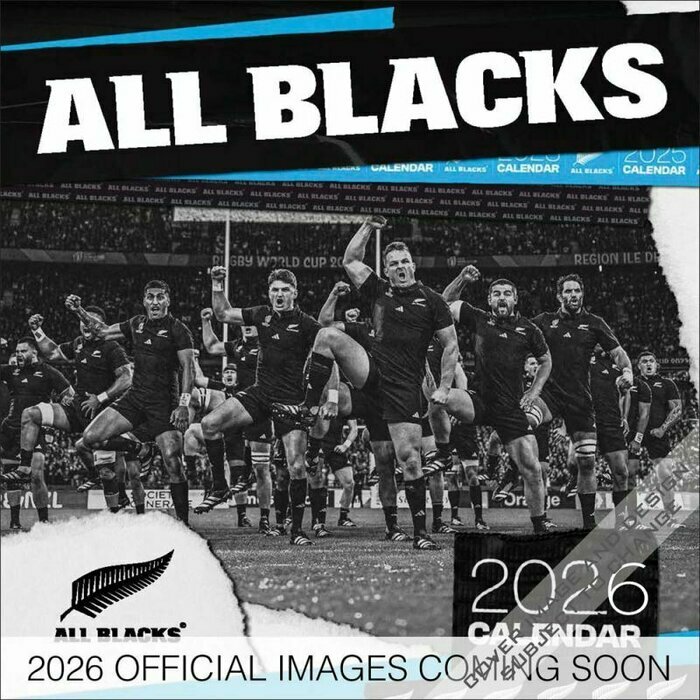 Calendrier 2026 papier  All Black Rugby Nouvelle Zelande