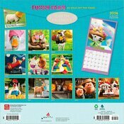 Calendrier Papier 2026 Animaux de la Ferme Rigolos Humour