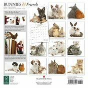 Calendrier 2026 Mural Lapins et ses Petits Amis