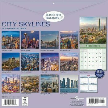 Calendrier 2026 Skyline des Plus Grandes Villes du Monde 