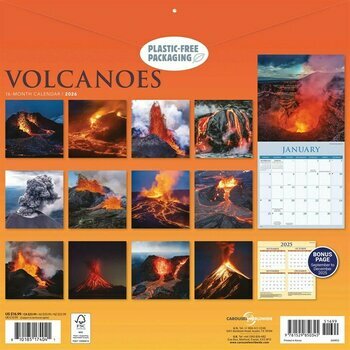 Calendrier 2026 Volcans et Eruptions Volcaniques