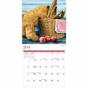 Calendrier Papier 2026 Oursons Peluches Jouets Rétro