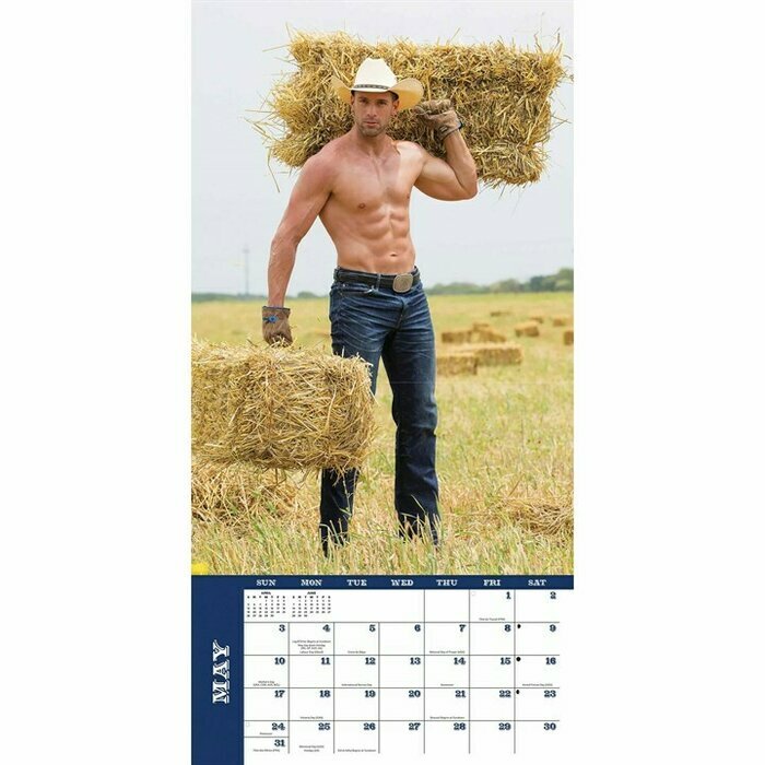 Calendrier Papier 2026 Homme Sexy à la Ferme