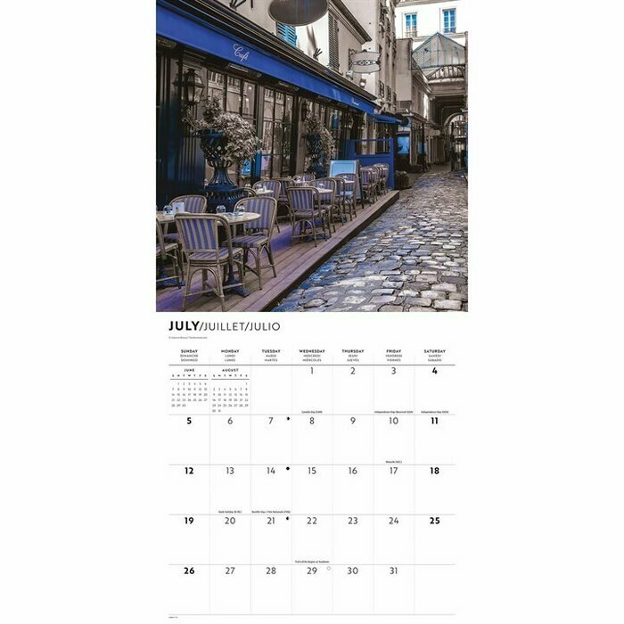 Calendrier Papier 2026 Paris Ville des Amoureux