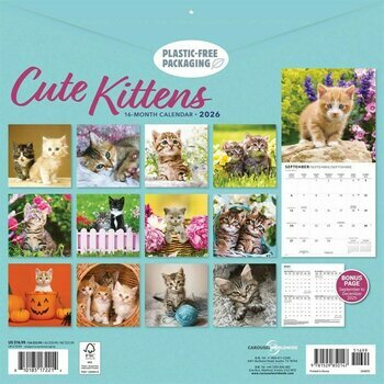 Calendrier 2026 Chatons Mignons Fleuris