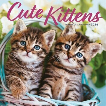 Calendrier 2026 Chatons Mignons Fleuris