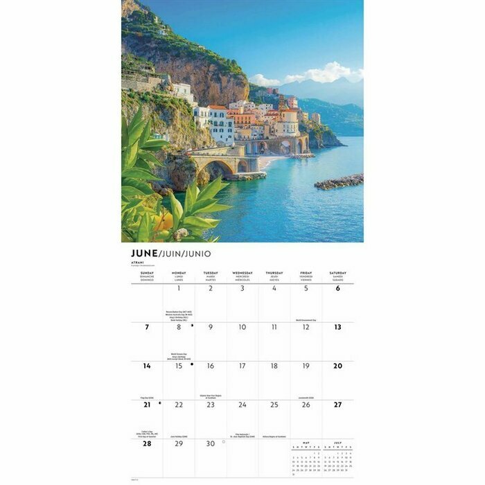 Calendrier Papier 2026 Iles de Paradis Magiques