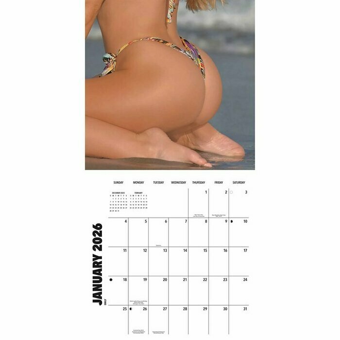 Calendrier Papier 2026 Femme Derrière Sexy