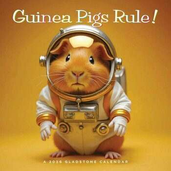Calendrier 2026 Cochons d'Inde Humour Rigolos