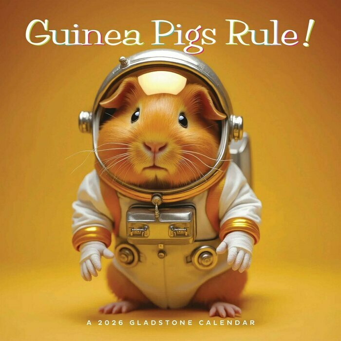 Calendrier 2026 Cochons d'Inde Humour Rigolos