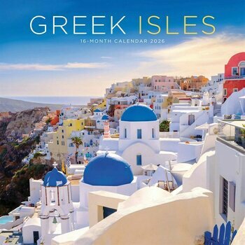 Calendrier 2026 Iles Grecques Mikonos Santorin Corfou