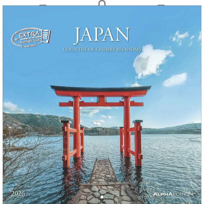Calendrier 2026 mural Japon Beautés Asie