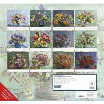 Maxi Calendrier 38x35.5cm 2026 Bouquets de Fleurs