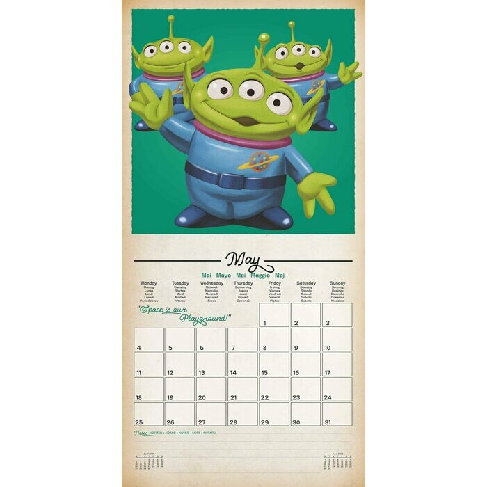 Calendrier 2026 Toy Story Dessin Anim