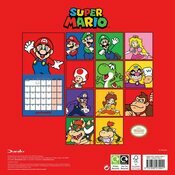 Calendrier papier 2026 Super Mario Jeu vido
