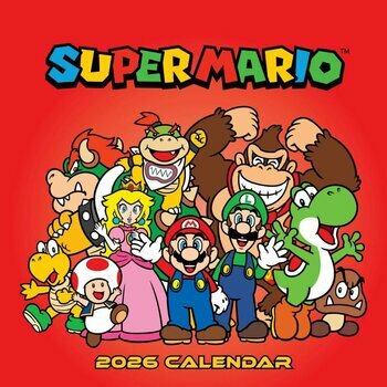 Calendrier 2026 Super Mario Jeu vidéo