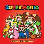 Calendrier Mural 2026 Super Mario Jeu vido